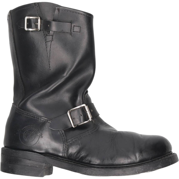 Brahma platform engineer boots, made in USA, size 8 1/2 Men's 26.5cm unclear black type Vintage Second Hand
