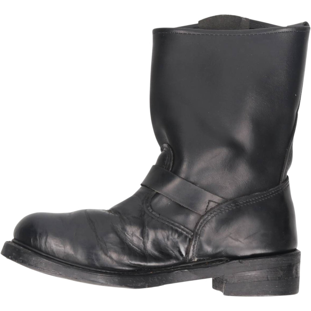 Brahma platform engineer boots, made in USA, size 8 1/2 Men's 26.5cm unclear black type Vintage Second Hand