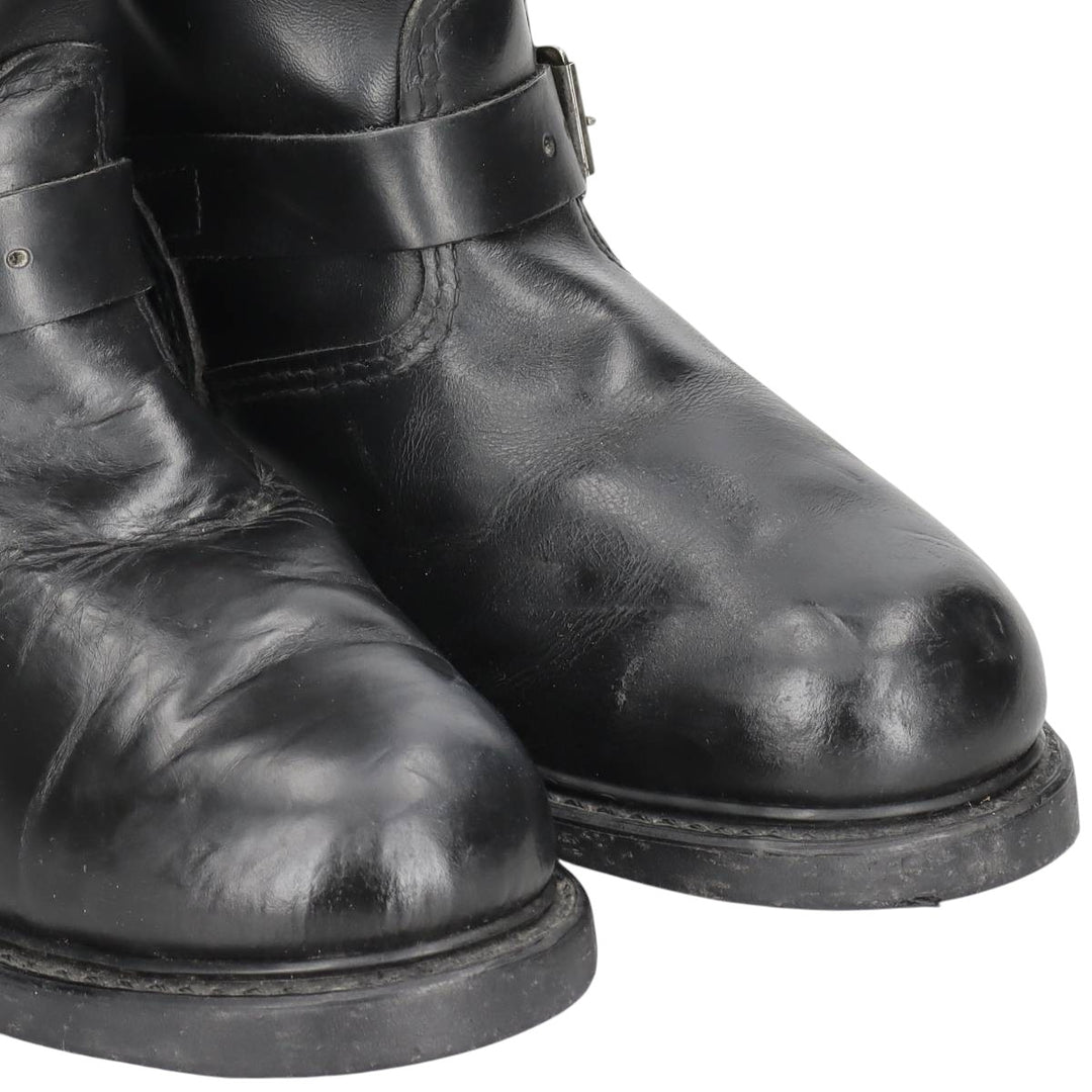 Brahma platform engineer boots, made in USA, size 8 1/2 Men's 26.5cm unclear black type Vintage Second Hand