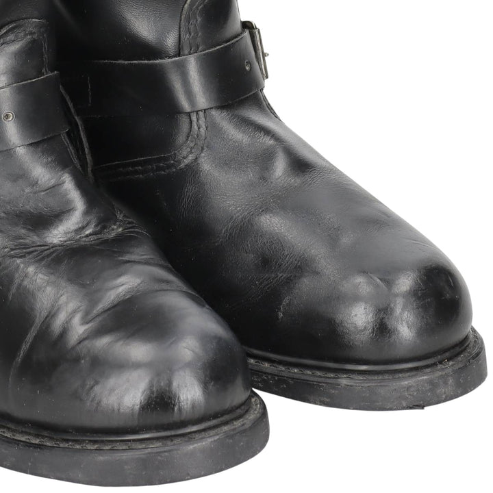 Brahma platform engineer boots, made in USA, size 8 1/2 Men's 26.5cm unclear black type Vintage Second Hand