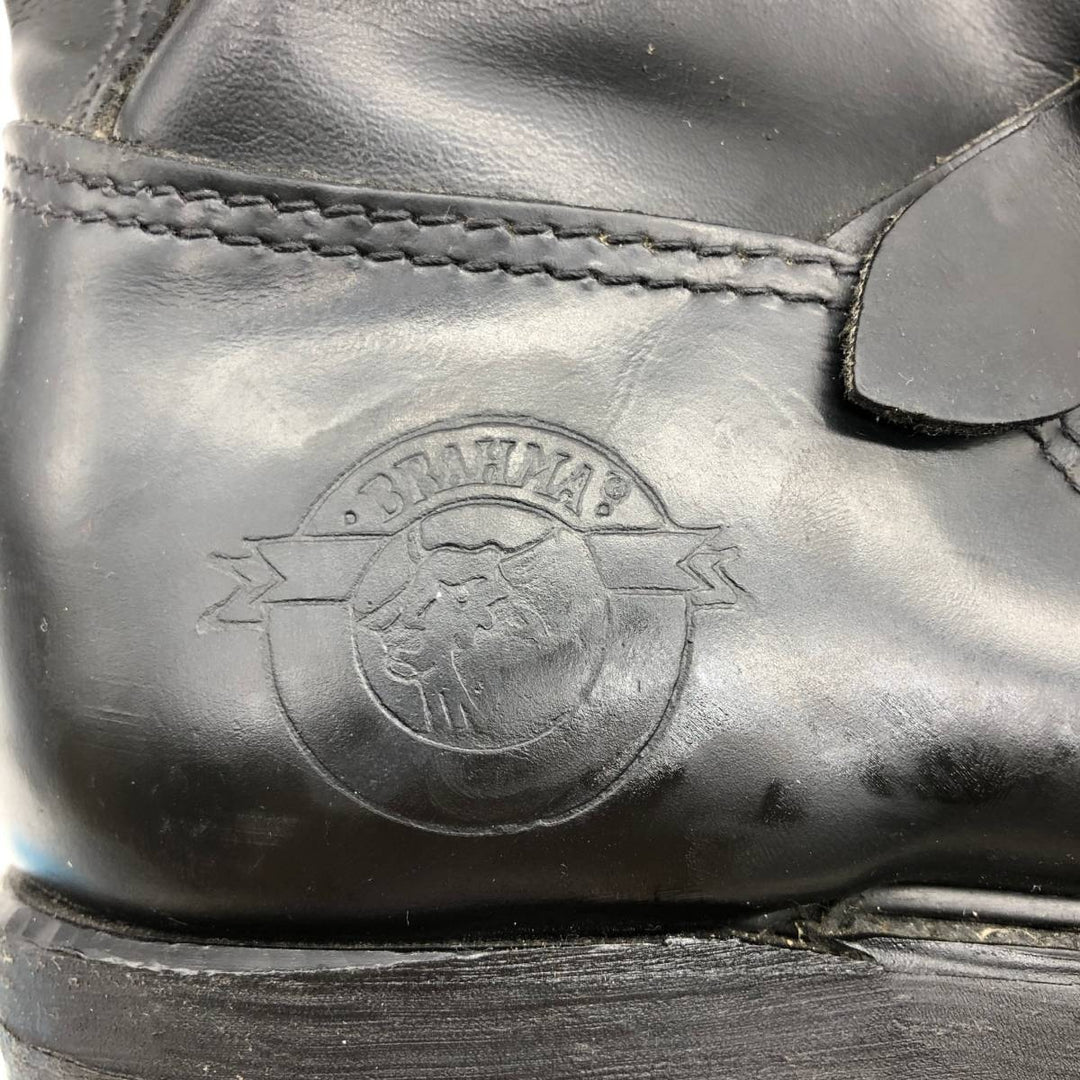 Brahma platform engineer boots, made in USA, size 8 1/2 Men's 26.5cm unclear black type Vintage Second Hand