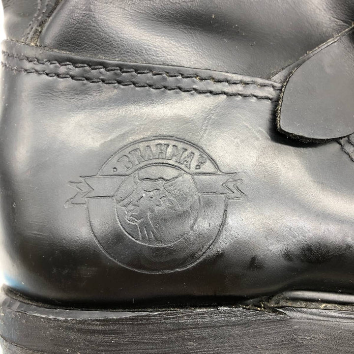 Brahma platform engineer boots, made in USA, size 8 1/2 Men's 26.5cm unclear black type Vintage Second Hand