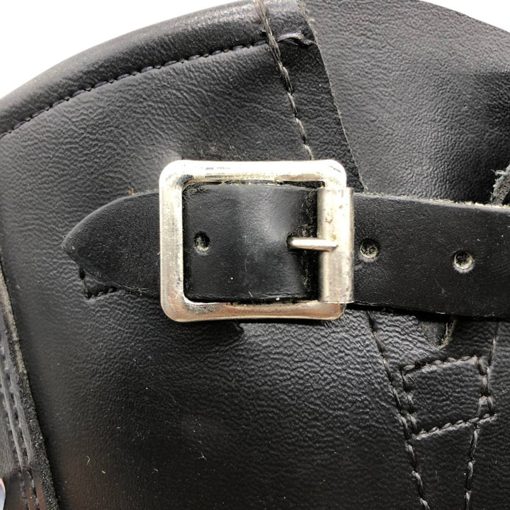 Brahma platform engineer boots, made in USA, size 8 1/2 Men's 26.5cm unclear black type Vintage Second Hand