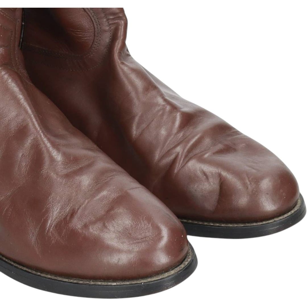 Justin 3404 Western Boots, Size 9 1/2 D Men's 27.5cm genuine leather brown type Vintage Second Hand