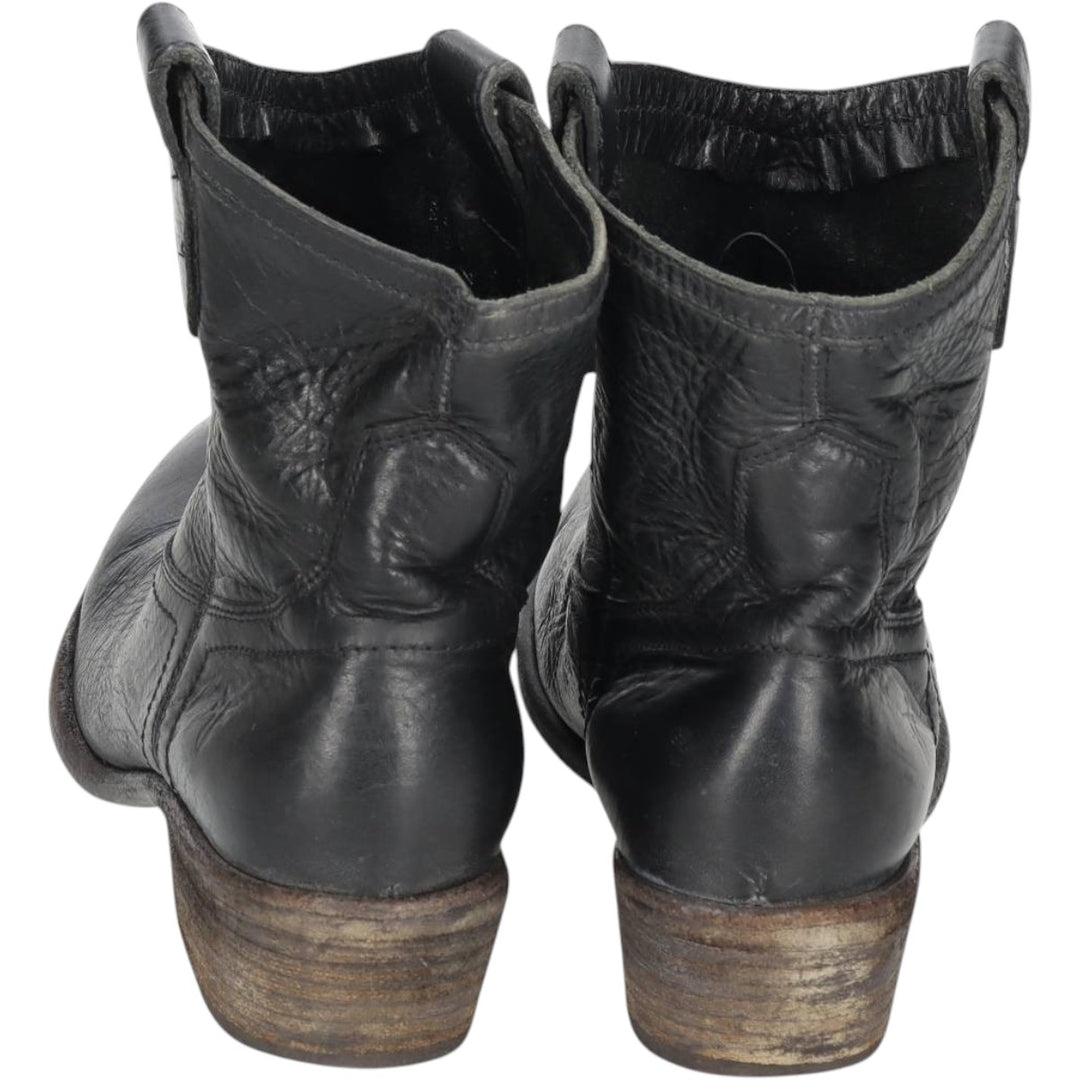 FRYE Short Western Boots Men's 26.0cm unclear black type Vintage Second Hand