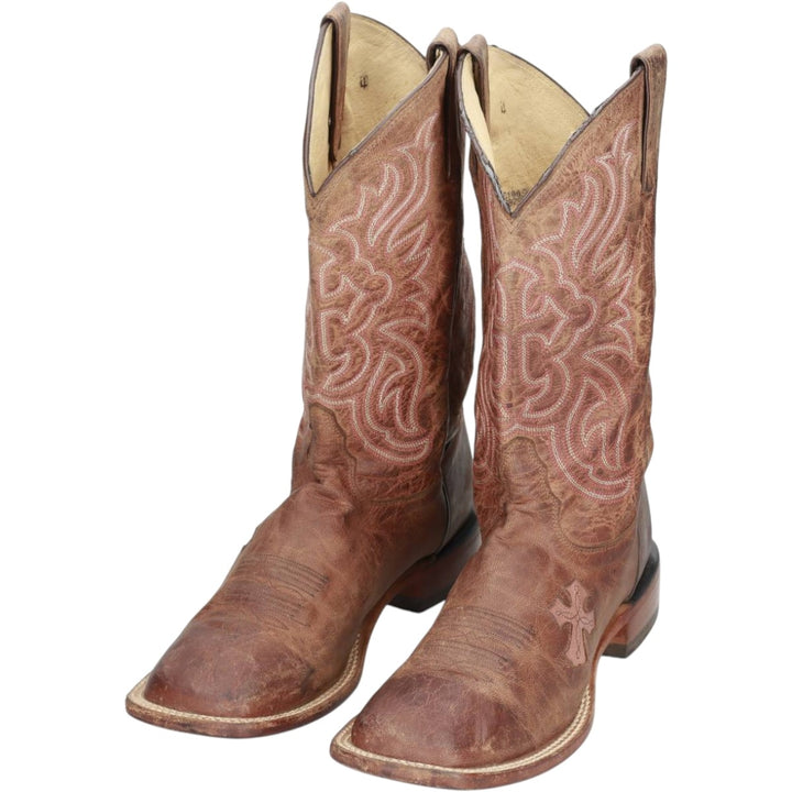 Tony Lama Western Boots, Made in USA, Size 9B Women's 27.0cm unclear red type reddish brown Vintage Second Hand