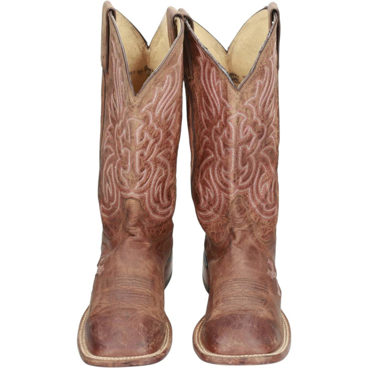 Tony Lama Western Boots, Made in USA, Size 9B Women's 27.0cm unclear red type reddish brown Vintage Second Hand