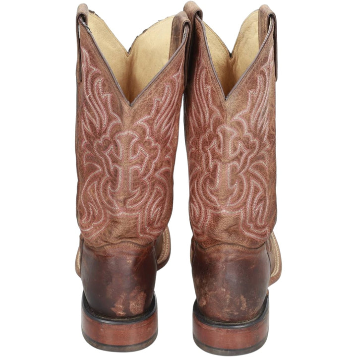 Tony Lama Western Boots, Made in USA, Size 9B Women's 27.0cm unclear red type reddish brown Vintage Second Hand