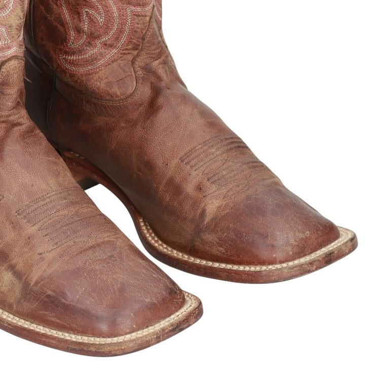 Tony Lama Western Boots, Made in USA, Size 9B Women's 27.0cm unclear red type reddish brown Vintage Second Hand