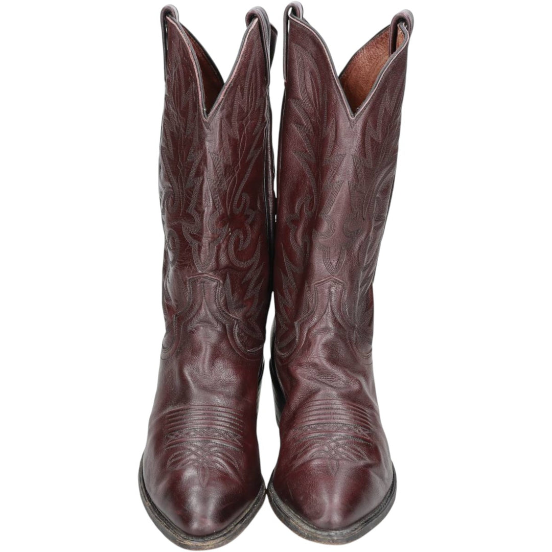 Danpost Platform Western Boots, Size 9 1/2 EW Men's 27.0cm unclear burgundy type Vintage Second Hand