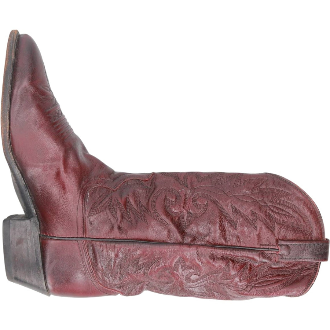 Danpost Platform Western Boots, Size 9 1/2 EW Men's 27.0cm unclear burgundy type Vintage Second Hand