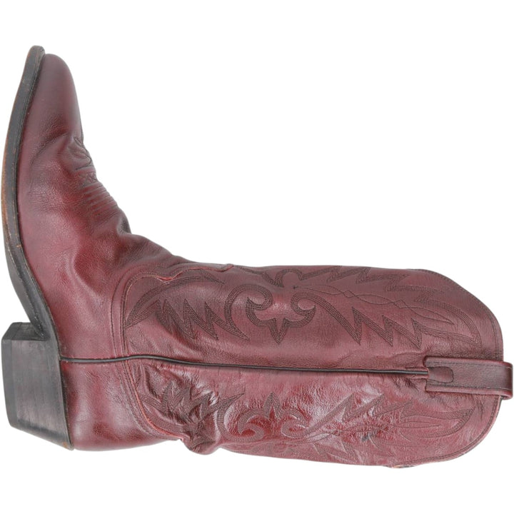 Danpost Platform Western Boots, Size 9 1/2 EW Men's 27.0cm unclear burgundy type Vintage Second Hand