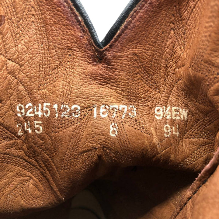 Danpost Platform Western Boots, Size 9 1/2 EW Men's 27.0cm unclear burgundy type Vintage Second Hand