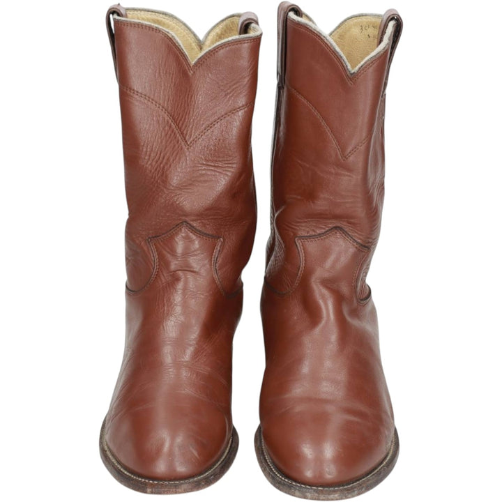 Justin Western Boots, Made in USA, Size 7 1/2D Men's 25.5cm unclear brown type Vintage Second Hand