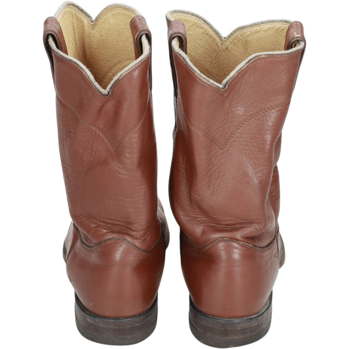 Justin Western Boots, Made in USA, Size 7 1/2D Men's 25.5cm unclear brown type Vintage Second Hand