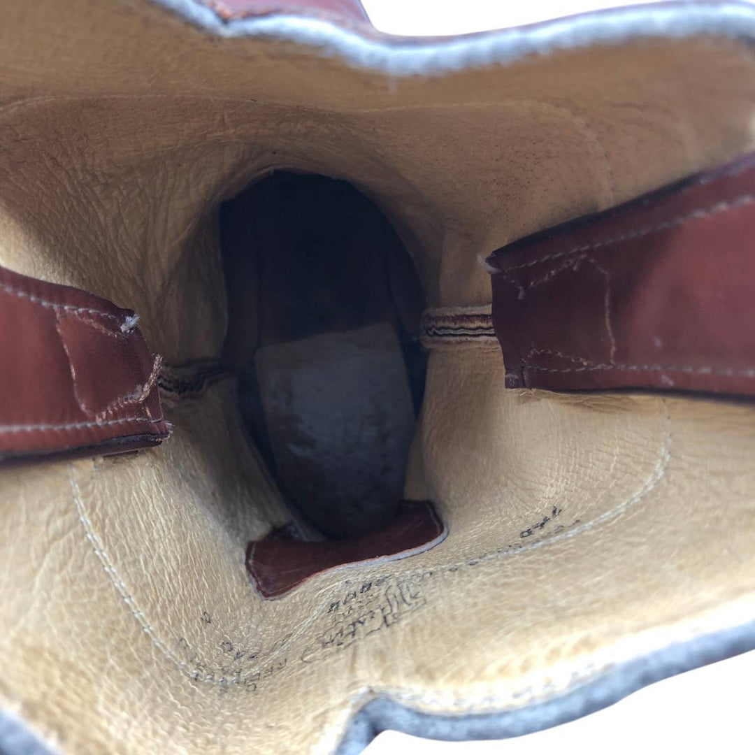 Justin Western Boots, Made in USA, Size 7 1/2D Men's 25.5cm unclear brown type Vintage Second Hand
