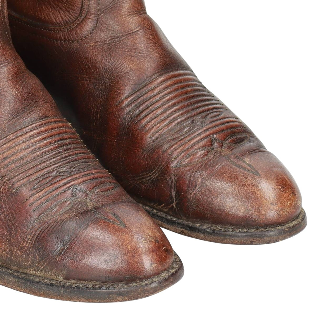 Tony Lama all-over print platform Western boots, size 8EE Men's 26.0cm unclear brown type Vintage Second Hand