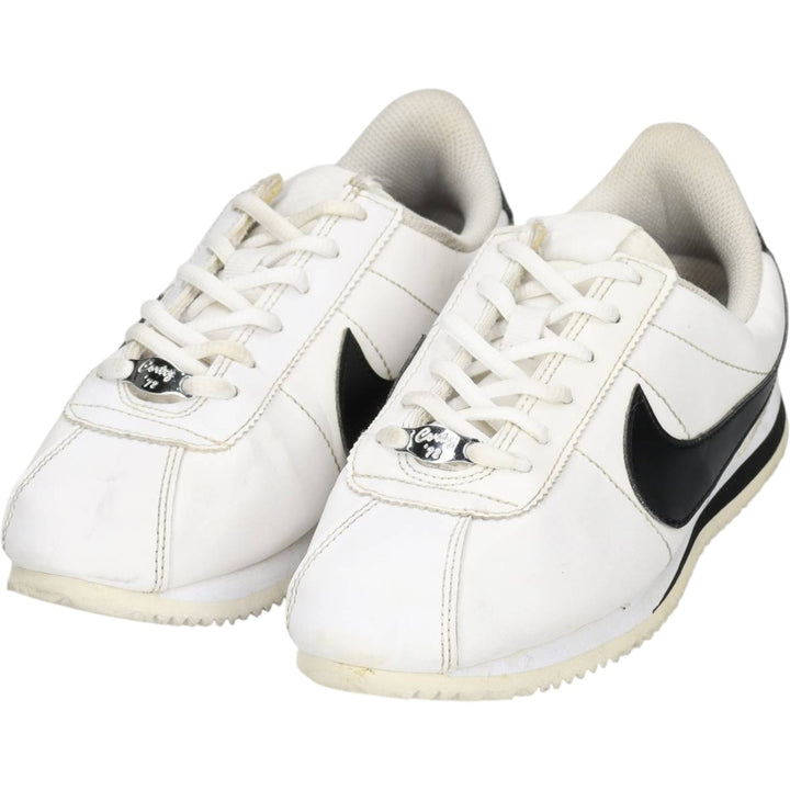 Nike Cortez Basic SL sneakers, size 6Y Women's 23.0cm unclear white type Vintage Second Hand