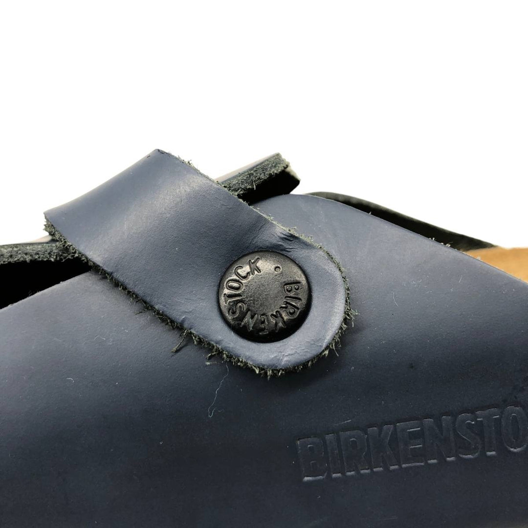 Birkenstock Boston clog sandals, made in Germany, size 36 Women's 23.0cm unclear Navy blue Vintage Second Hand