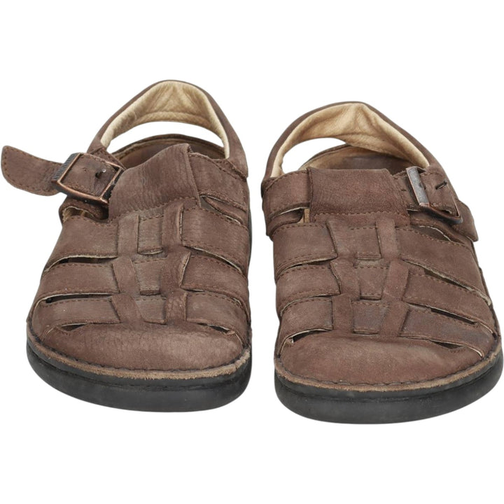 Birkenstock Footprints Leather Sandals Gurkha Sandals Women's 23.5cm genuine leather brown type Vintage Second Hand