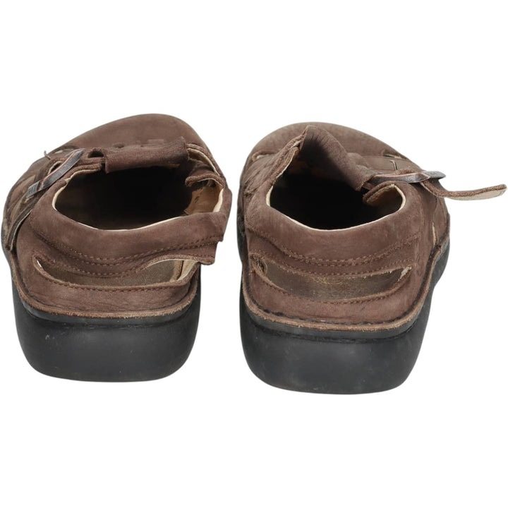 Birkenstock Footprints Leather Sandals Gurkha Sandals Women's 23.5cm genuine leather brown type Vintage Second Hand