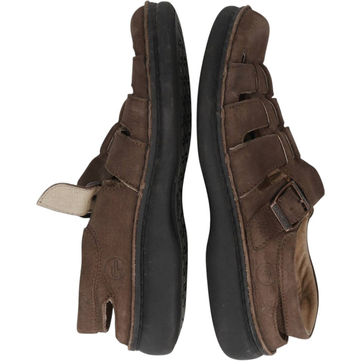 Birkenstock Footprints Leather Sandals Gurkha Sandals Women's 23.5cm genuine leather brown type Vintage Second Hand