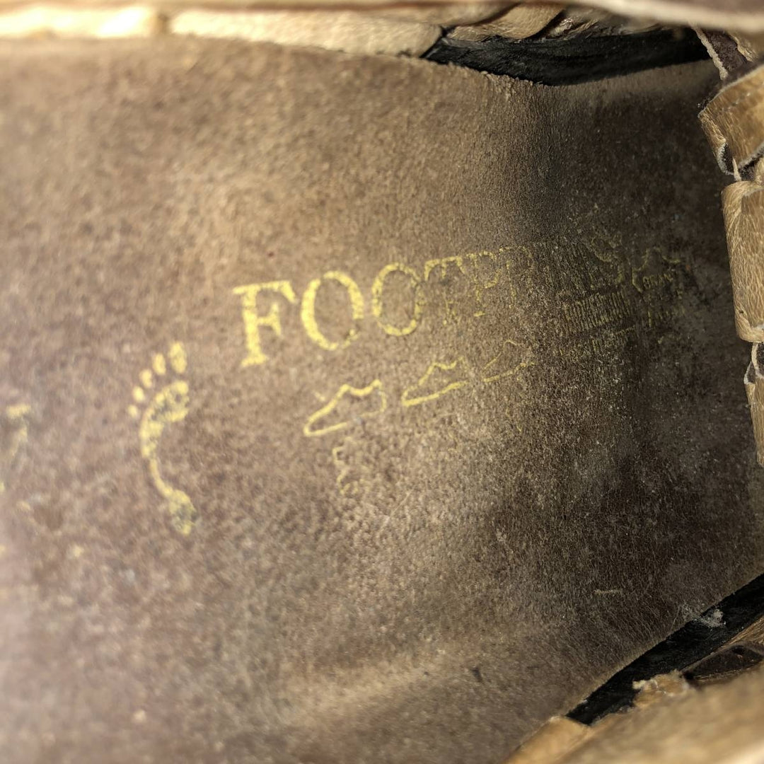 Birkenstock Footprints Leather Sandals Gurkha Sandals Women's 23.5cm genuine leather brown type Vintage Second Hand