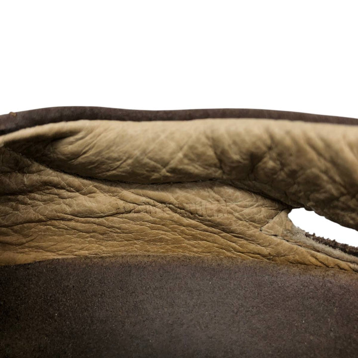 Birkenstock Footprints Leather Sandals Gurkha Sandals Women's 23.5cm genuine leather brown type Vintage Second Hand