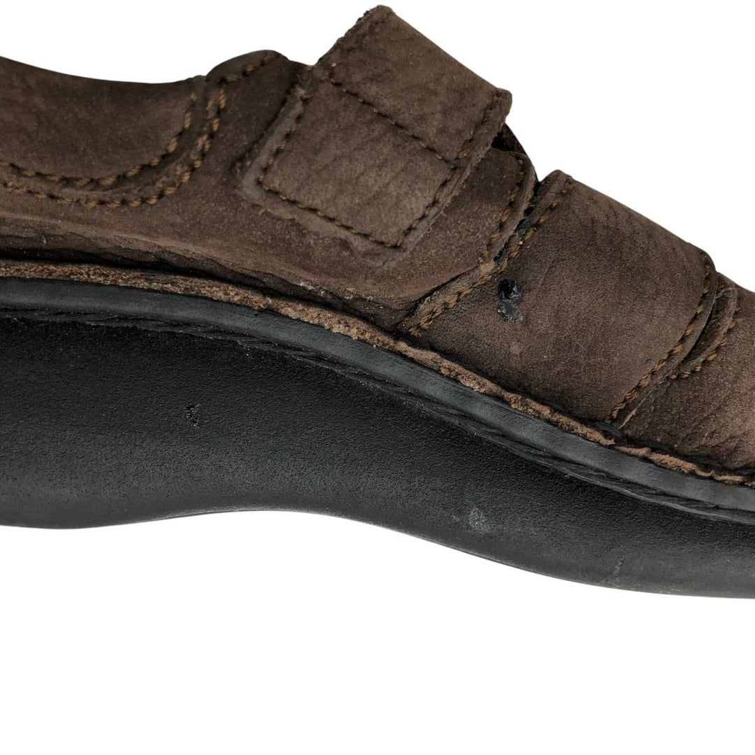 Birkenstock Footprints Leather Sandals Gurkha Sandals Women's 23.5cm genuine leather brown type Vintage Second Hand