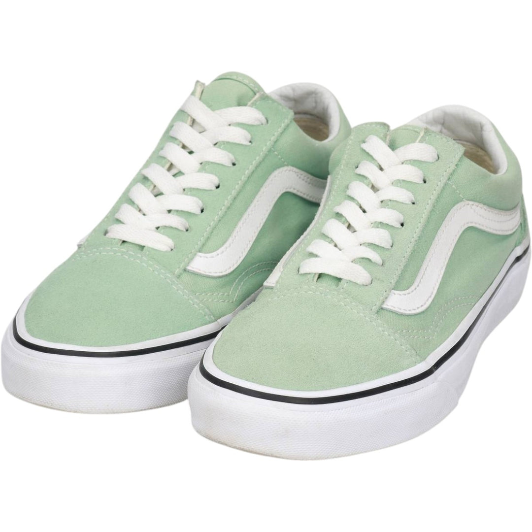 VANS OLD SKOOL 7.0 SNEAKER Women's 23.5cm Genuine Leather Suede Mint green Vintage Second Hand