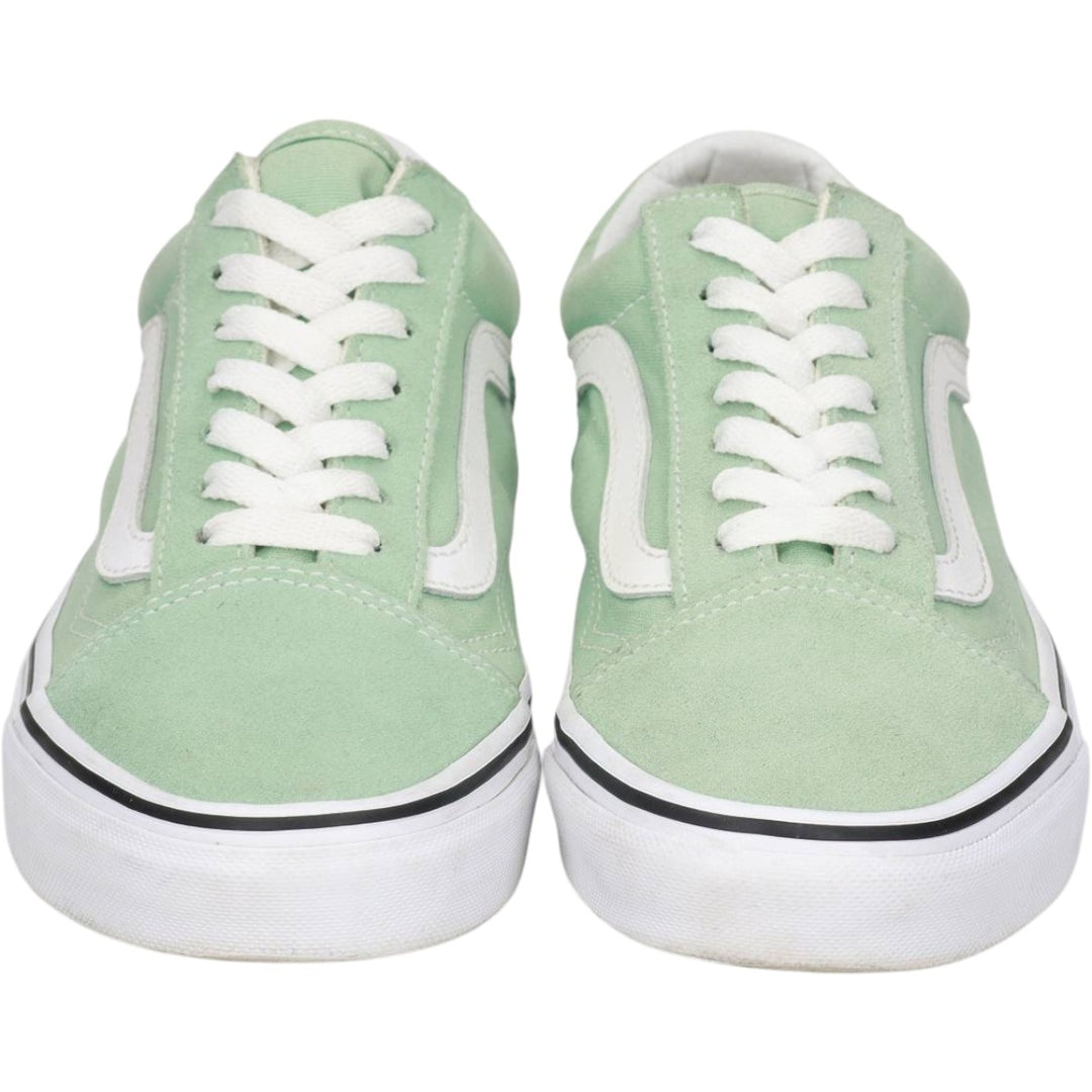 VANS OLD SKOOL 7.0 SNEAKER Women's 23.5cm Genuine Leather Suede Mint green Vintage Second Hand