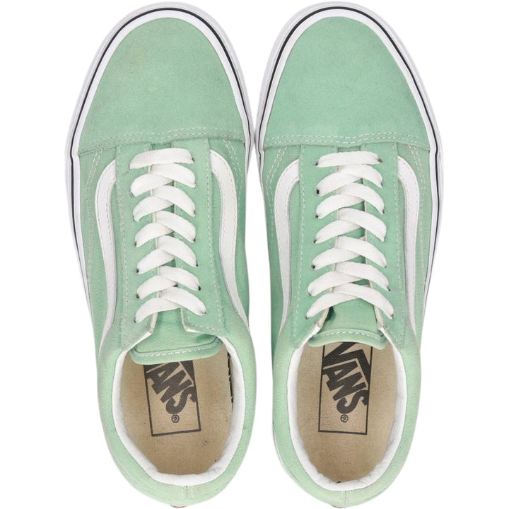 VANS OLD SKOOL 7.0 SNEAKER Women's 23.5cm Genuine Leather Suede Mint green Vintage Second Hand
