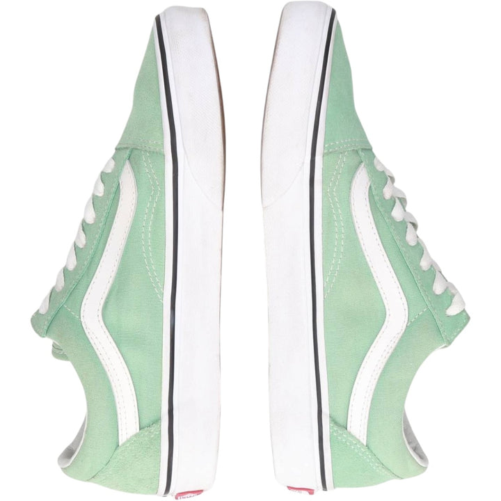 VANS OLD SKOOL 7.0 SNEAKER Women's 23.5cm Genuine Leather Suede Mint green Vintage Second Hand