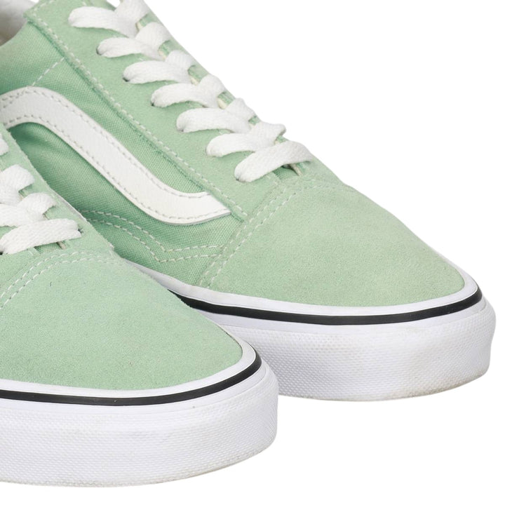 VANS OLD SKOOL 7.0 SNEAKER Women's 23.5cm Genuine Leather Suede Mint green Vintage Second Hand