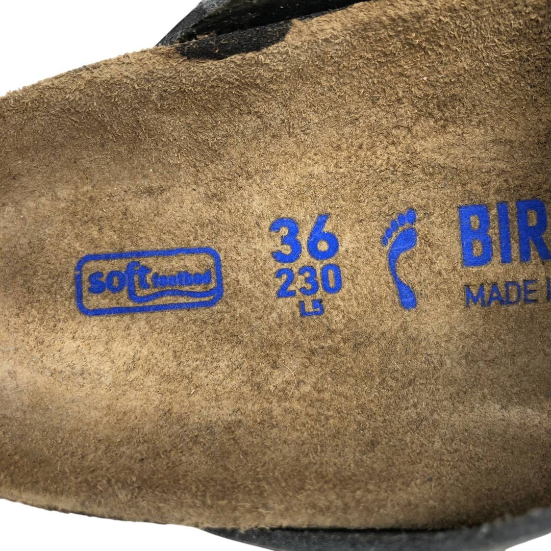 Birkenstock Boston clog sandals, made in Germany, size 36 Women's 23.0cm unclear gray type Vintage Second Hand