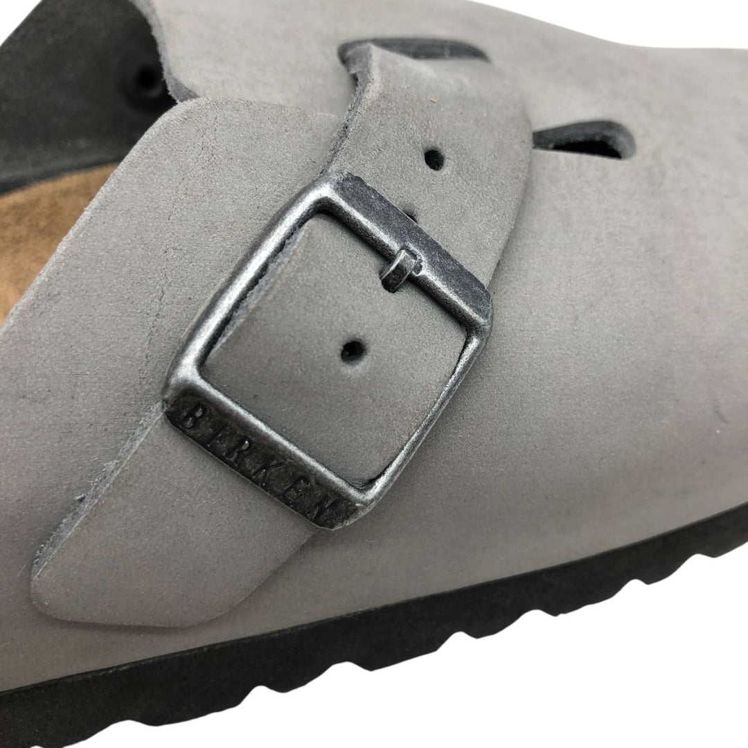 Birkenstock Boston clog sandals, made in Germany, size 36 Women's 23.0cm unclear gray type Vintage Second Hand