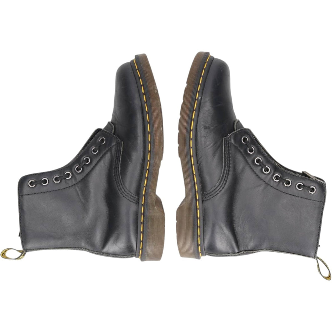 Dr. Martens 1460 Pascal Front Zip Side Zip 8-Hole Boots Size 6 Women's 25.0cm unclear black type Vintage Second Hand