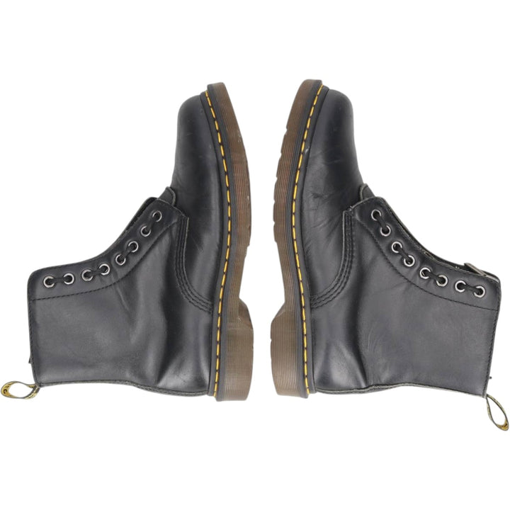 Dr. Martens 1460 Pascal Front Zip Side Zip 8-Hole Boots Size 6 Women's 25.0cm unclear black type Vintage Second Hand