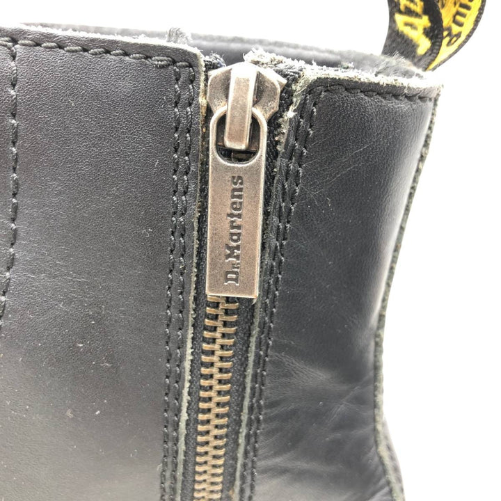 Dr. Martens 1460 Pascal Front Zip Side Zip 8-Hole Boots Size 6 Women's 25.0cm unclear black type Vintage Second Hand