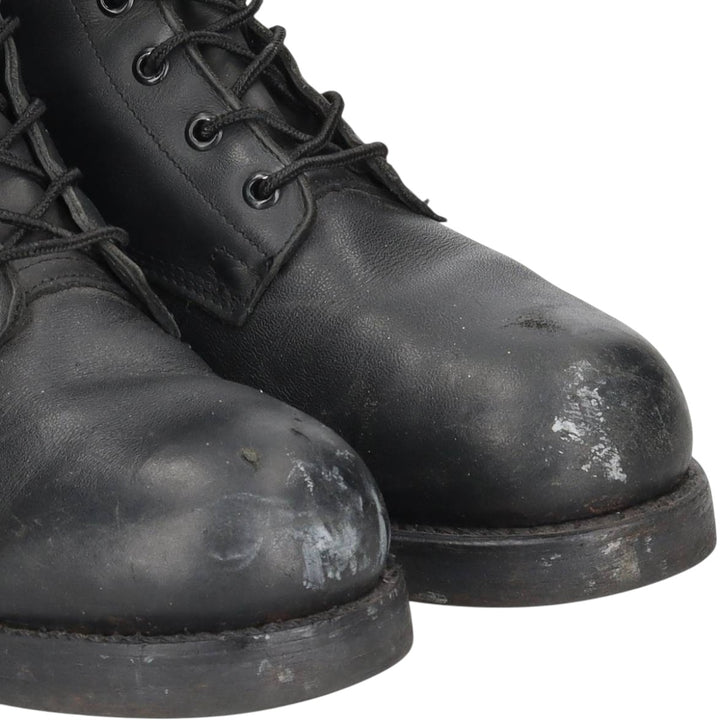 2000s US Military Steel Toe Military Boots, Size 8W Men's 26.0cm unclear black type Vintage Second Hand