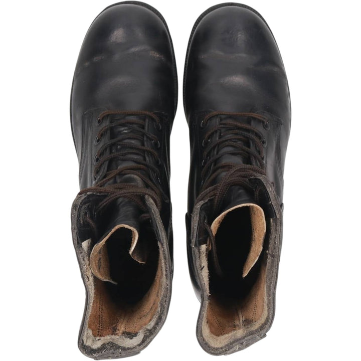 1980s US Military Steel Toe Military Boots, Size 8 1/2 R (Men's equivalent to 10.4"), Vintage /saa010254 Men's 26.5cm unclear black type Vintage Second Hand