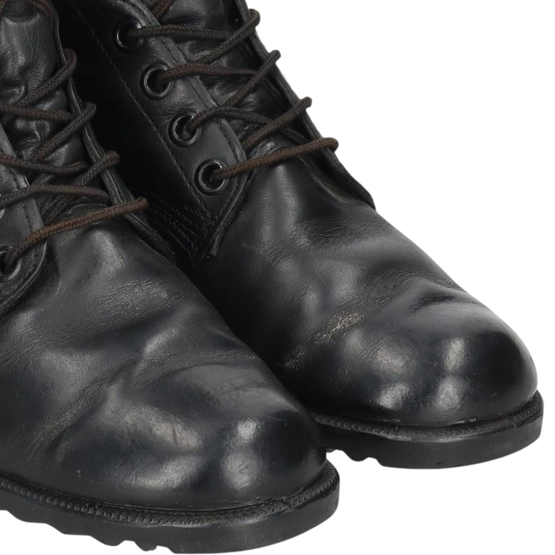 1980s US Military Steel Toe Military Boots, Size 8 1/2 R (Men's equivalent to 10.4"), Vintage /saa010254 Men's 26.5cm unclear black type Vintage Second Hand
