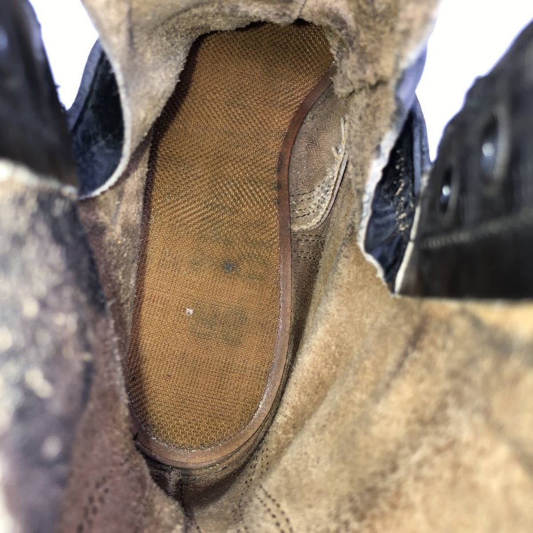 1980s US Military Steel Toe Military Boots, Size 8 1/2 R (Men's equivalent to 10.4"), Vintage /saa010254 Men's 26.5cm unclear black type Vintage Second Hand