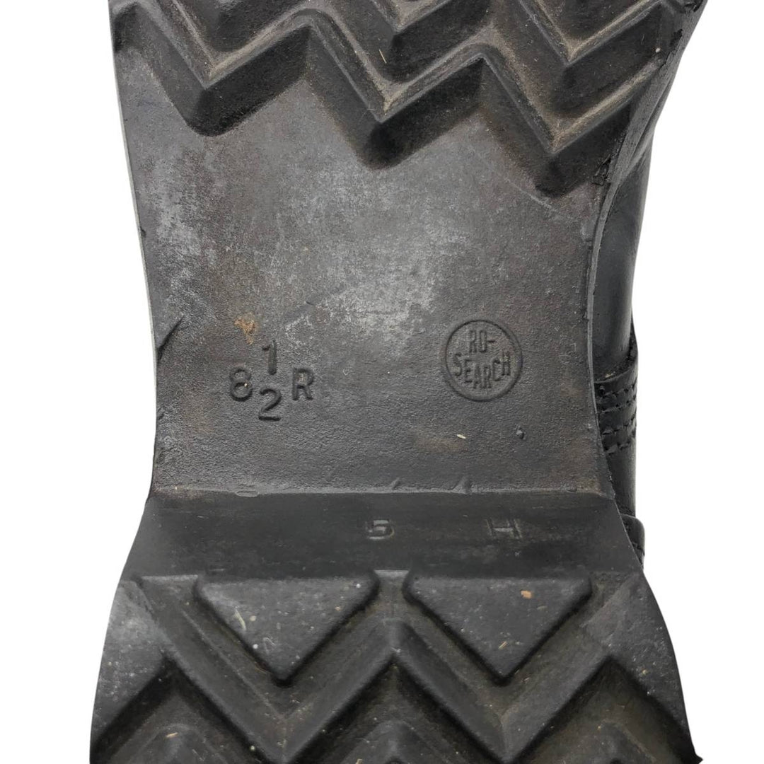 1980s US Military Steel Toe Military Boots, Size 8 1/2 R (Men's equivalent to 10.4"), Vintage /saa010254 Men's 26.5cm unclear black type Vintage Second Hand