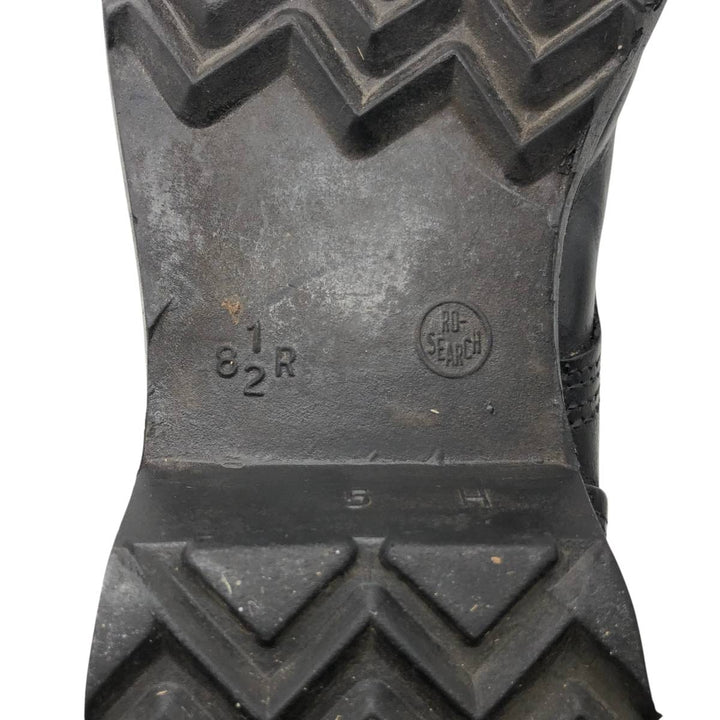 1980s US Military Steel Toe Military Boots, Size 8 1/2 R (Men's equivalent to 10.4"), Vintage /saa010254 Men's 26.5cm unclear black type Vintage Second Hand