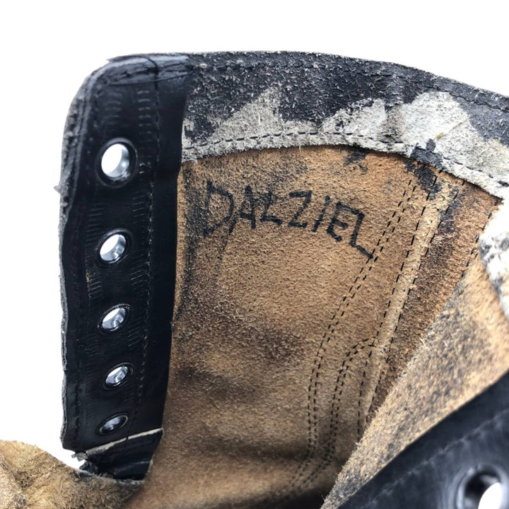 1980s US Military Steel Toe Military Boots, Size 8 1/2 R (Men's equivalent to 10.4"), Vintage /saa010254 Men's 26.5cm unclear black type Vintage Second Hand