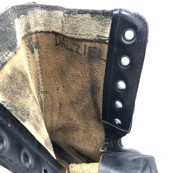 1980s US Military Steel Toe Military Boots, Size 8 1/2 R (Men's equivalent to 10.4"), Vintage /saa010254 Men's 26.5cm unclear black type Vintage Second Hand
