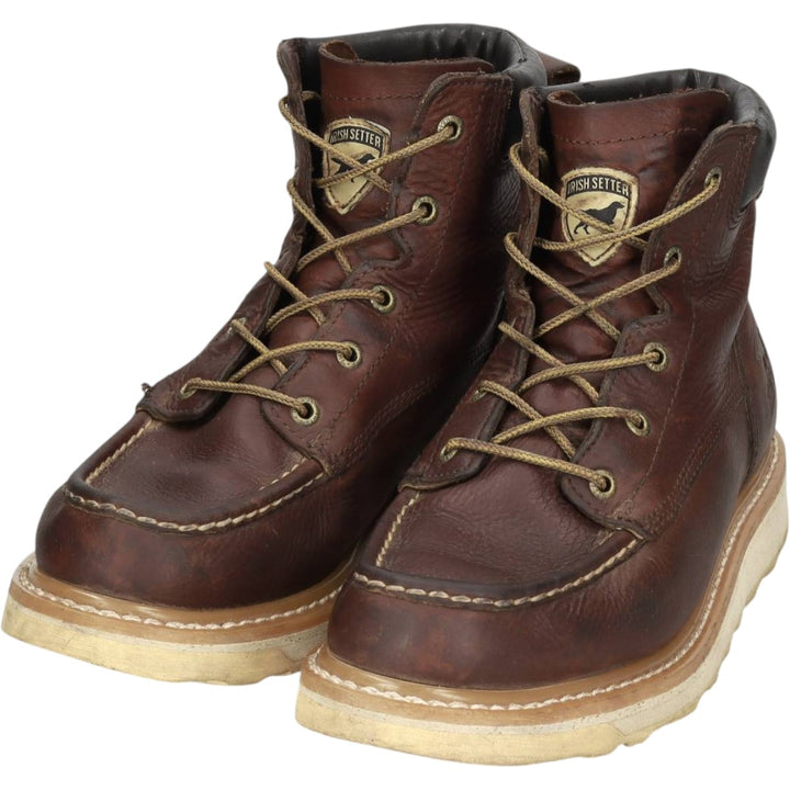 IRISH SETTER 83605 ASHBY Ashby Work Boots 9D Men's 27.0cm unclear brown type Vintage Second Hand