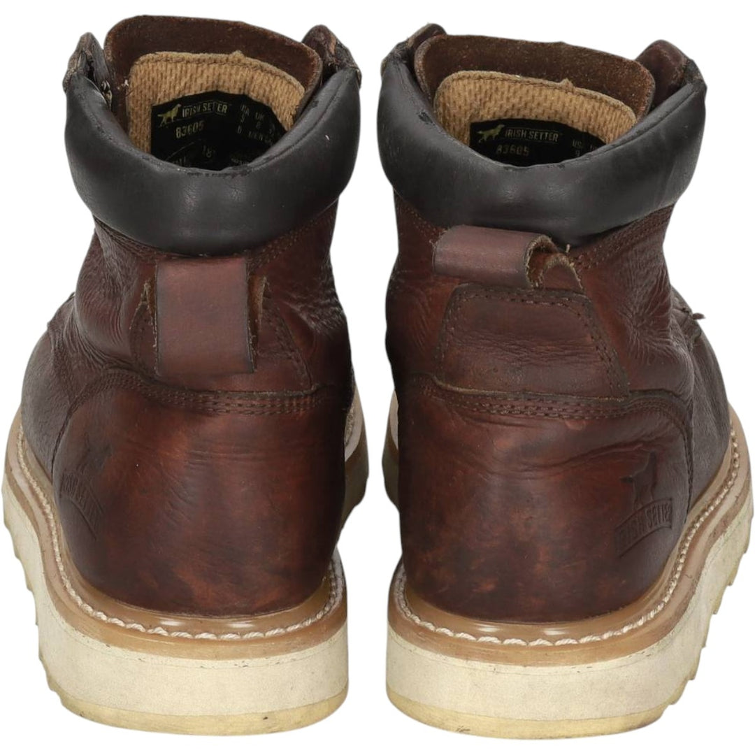 IRISH SETTER 83605 ASHBY Ashby Work Boots 9D Men's 27.0cm unclear brown type Vintage Second Hand