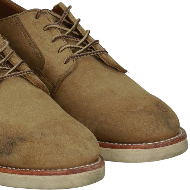 Red Wing 3104 Postman Shoes, Made in USA Men's 27.5cm genuine leather Khaki type beige Vintage Second Hand